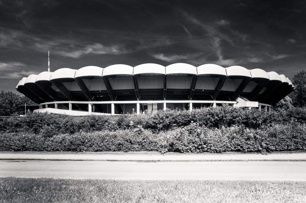 Olympia Radsporthalle München - brutalist architecture