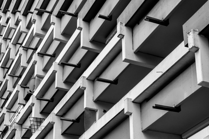 Detail, Pharao Haus, München | brutalist architecture