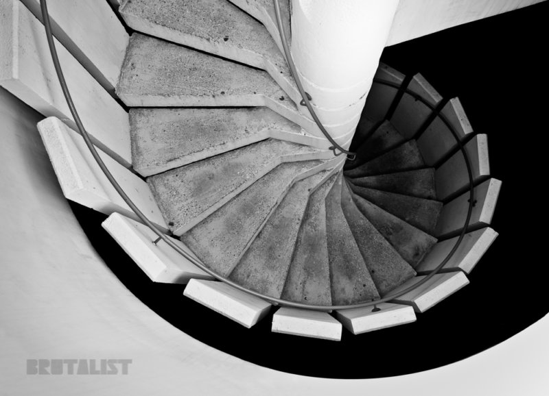 brutalist stairway 1 - Olympiazentrum Munich