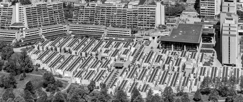 Wiederaufgebautes Olympiadorf München 1972