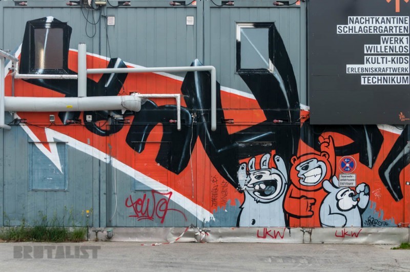 Graffiti im Kunstpark Ost München