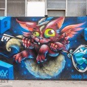 Crazy Cat, Graffiti im Kunstpark Ost, München, No. 4